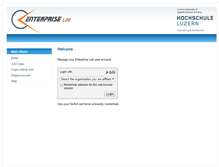 Tablet Screenshot of login.enterpriselab.ch